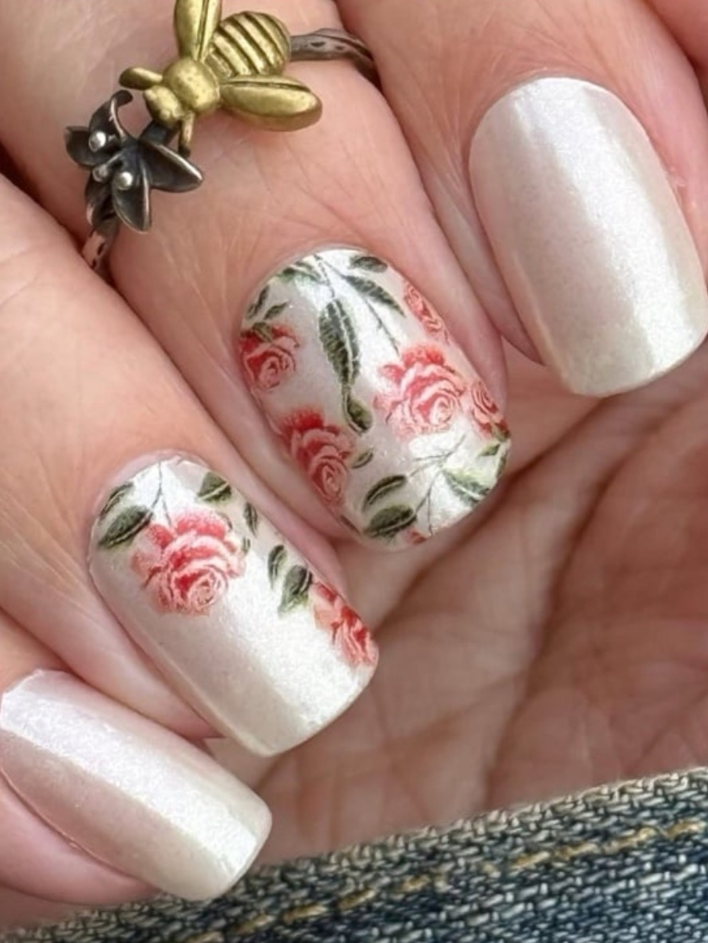 *Exclusive* Color Street: Lady of the Estate | Floral Rose White Pink Romantic